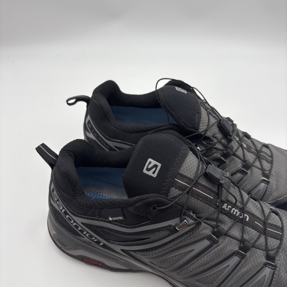 Salomon X Ultra Gortex Men's Trail Hiking Shoes Size 11 Gray & Black Sneakers - Picture 4 of 12